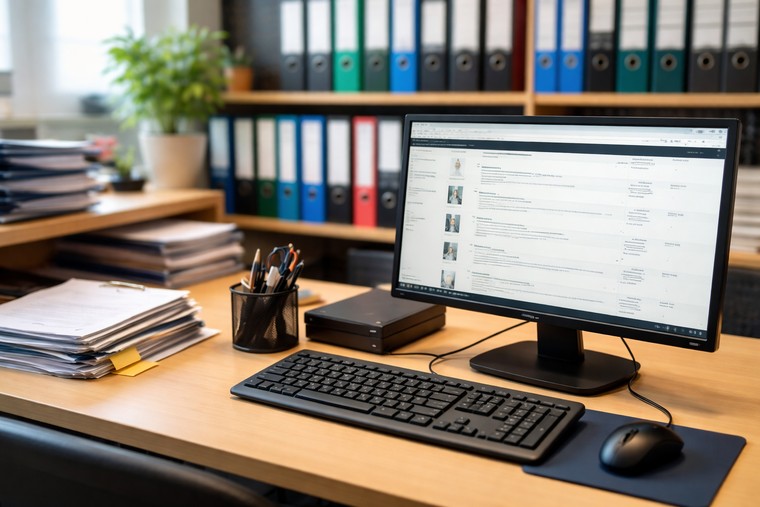 Der Dell Wyse 5070 als Dokumentenserver beim Kunden im Büro