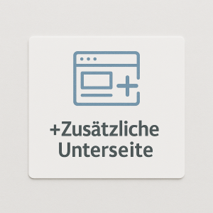 Website erweitern: Zusätzliche Unterseite